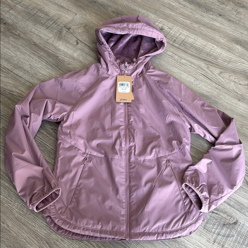 Asics Women’s Woven Jacket with Velboa Lined size XS NWT - Picture 1 of 12